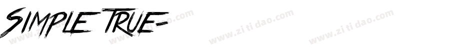 Simple true字体转换